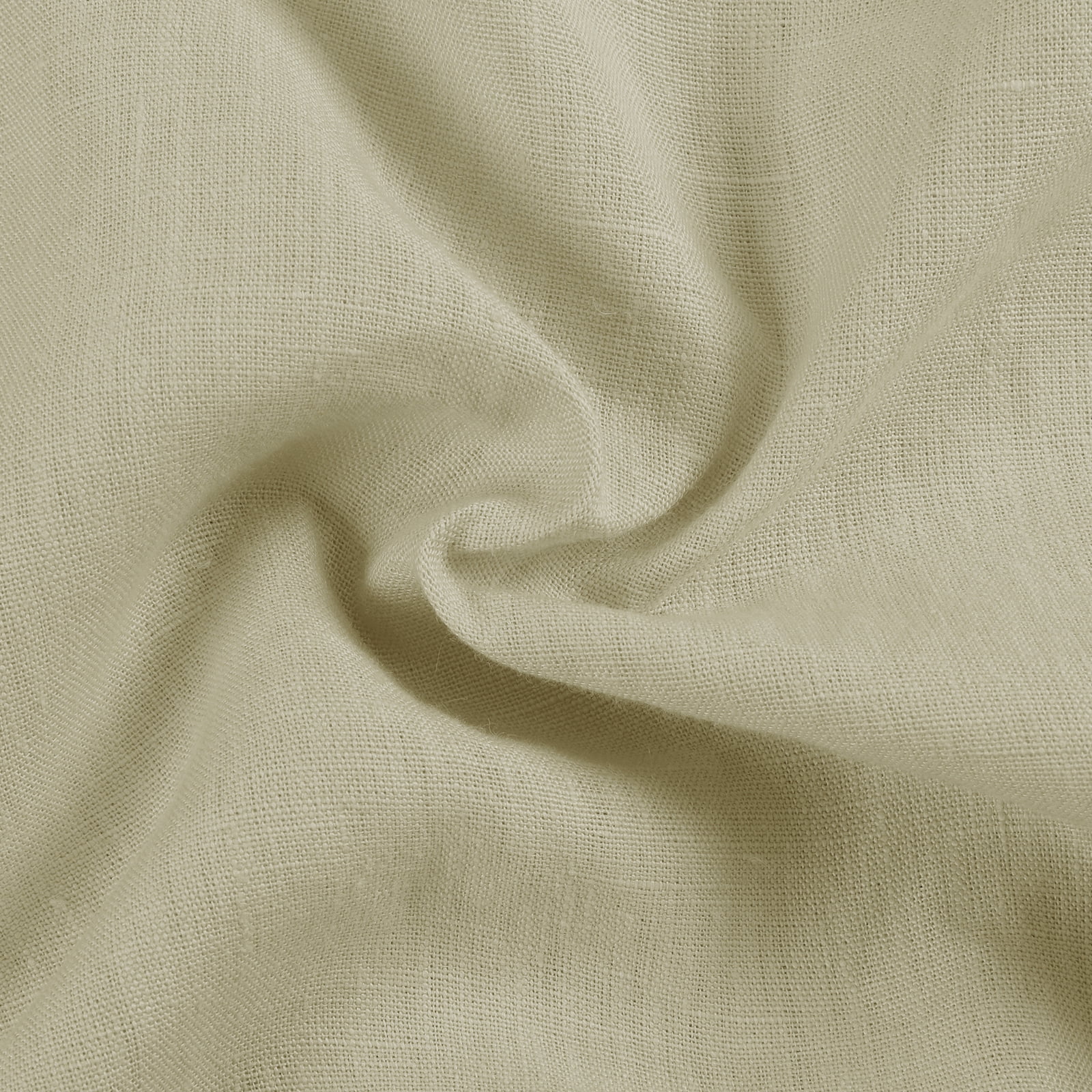TWOPAGES Light Filtering Curtain 100% Linen Drape Pinch Pleat Window Treatment, 1 Panel, 52"x108", Light Gray