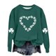 thumbnail image 5 of Blusas y camisas de manga larga con cuello redondo para niños Estampado del Día de San Patricio Estampados de manga larga Casual Suelto Forro polar para mayor calidez Sudadera con capucha de manga lar, 5 of 5