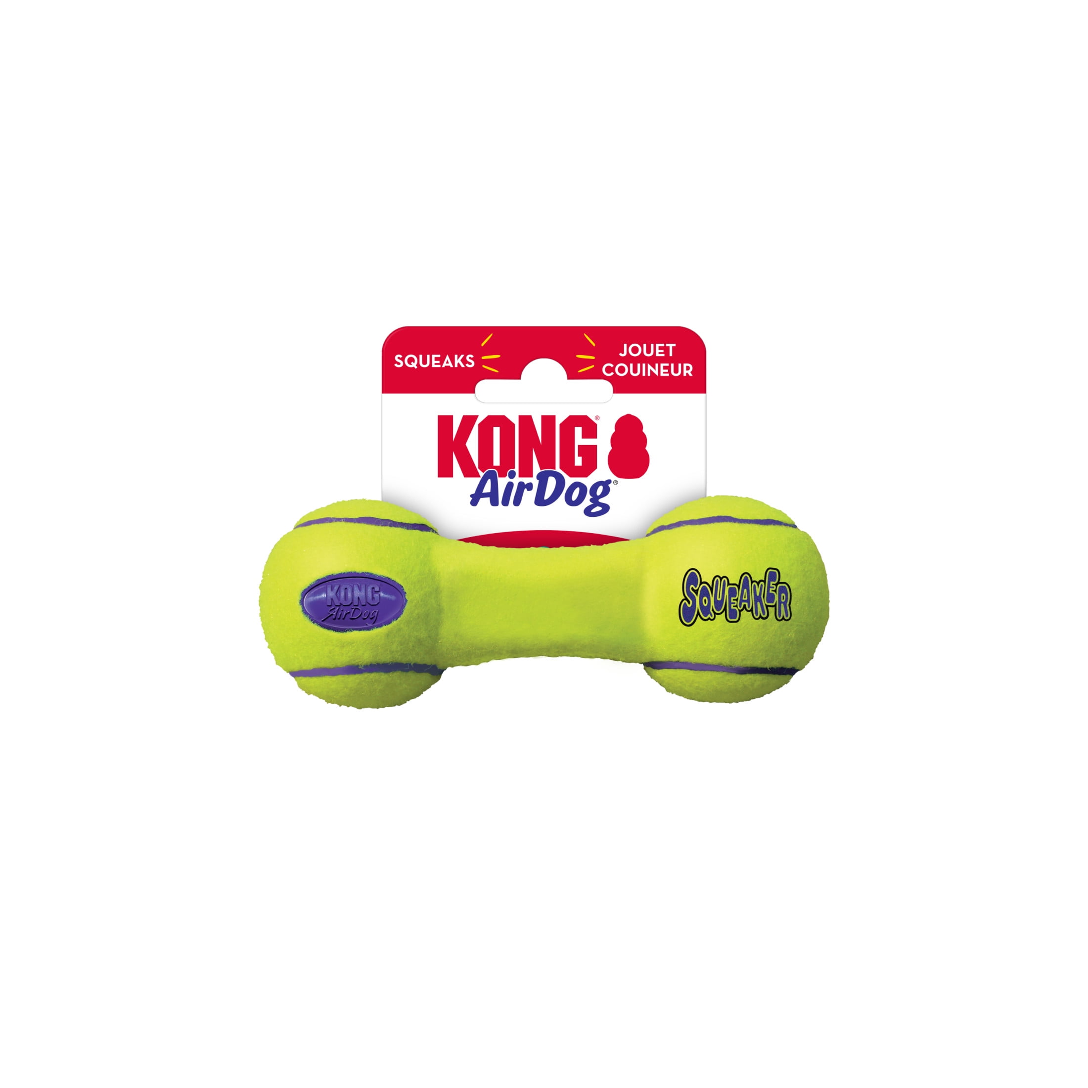 KONG® AirDog® Squeaker Dumbbell Dog Toy, Small, for Dogs up to 20 lbs