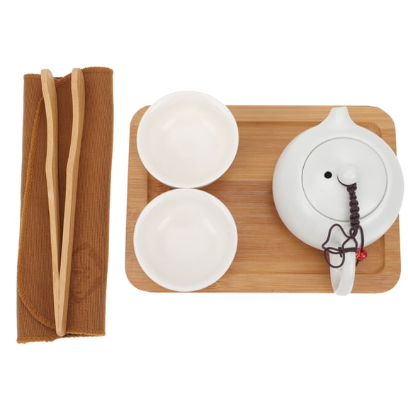 Outdoor Travel Tea Set Chic Ceramic Teapot Japanese Cups Kettle Stove