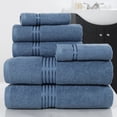 thumbnail image 2 of Lavish Home 100% Egyptian Cotton Hotel 6 Piece Towel Set - Light Blue, 2 of 9