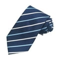 thumbnail image 2 of LYEAA Neckties Men Long Classic Strip Self Tie Business Formal Neck Tie Party Wedding Prom Club Suit Neckwear Blue, 2 of 3