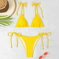 thumbnail image 3 of WILLBEST Traje de Baño de Dos Piezas para Mujer, Traje de Baño de Tiras con Lazo, Traje de Baño Sexy de Triángulo, conjuntos de Bikini Superior, Traje de Baño, 3 of 7