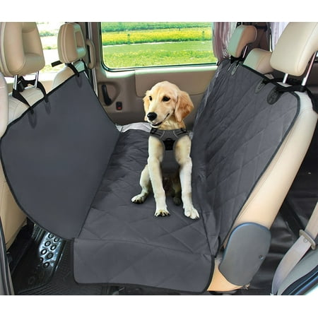 Best Pet Supplies Best Pet Supplies Water Resistant Back Seat Cover for Dogs with Protective Pouch | Nonslip Backseat Protector for Cars, SUVs & Trucks (Best Dog Car Seat 2019)