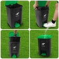 thumbnail image 4 of Bote de basura para excrementos de perro Uppcasir de 20 litros y 5 galones con tapa y 100 bolsas, 4 of 7