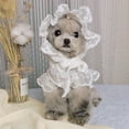 thumbnail image 4 of SPRING PARK Pet Lace Hat Breathable Good-Looking Puppy Lace Hat for Dog Supplies, 4 of 5