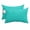 Turquoise Aqua, variant on Turquoise Outdoor Chaise Lounge Head Pillow with Insert, Modern Pure Turquoise Waterproof Headrest Lumbar Pillow Cusion Cover with Elastic Strap for Patio Beach Recliner, 11"x16" 2PCS
