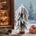 thumbnail image 5 of Miwamany Mini Flocked Christmas Tree, 10 inch Tabletop Snowy Cedar for Xmas Decor, Winter Holiday Centerpiece for Mantel Shelf Home, Small Pre-lit Ornament, 5 of 7