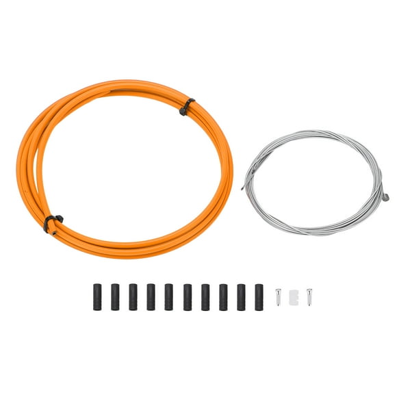 Bicycle Brake Cable, Bright Colors General Bicycle Shifting Line Tube Rugged Durable For Mountain Bike For Folding Bike For Road Bike Orange