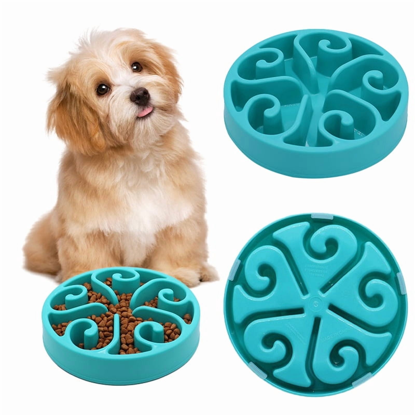 Pet Dog Slow Feeder Bowl Fun Non Slip Slower Food Feeding Dishes Eco Dog food anti tipping Dog Bowl for Medium Small Dogs Puppy