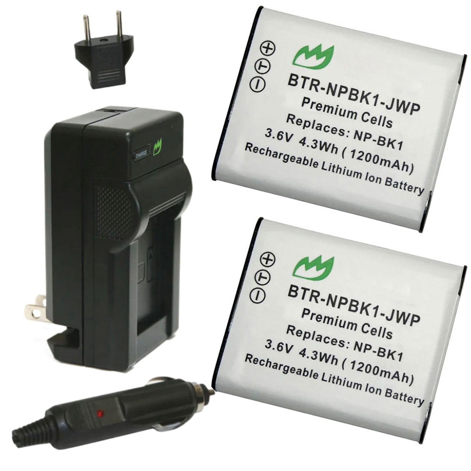 Sony Cybershot DSC-T90 High Capacity Batteries (2 Units) + AC/DC