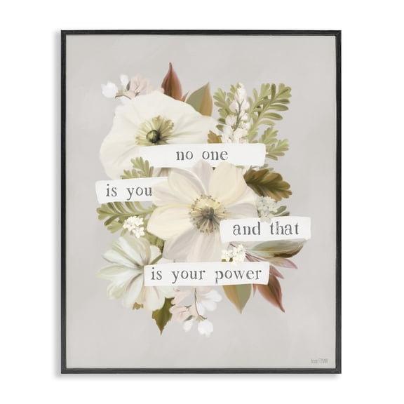 Stupell Industries Traditional No One Is You Black Framed Giclee Art, 11 x 14, by House Fenway