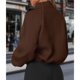 thumbnail image 4 of Chaquetas de Invierno para Mujer, de Forro , Larga, con Cremallera, , Cálidas, Estilo Otoño, para Hacer Ejercicio Marrón L, 4 of 8