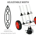 thumbnail image 4 of Soozier Universal Kayak Cart, Trolley Trailer Kayak Wheels with Strong Aluminum Frame, Adjustable Width Crossbar, & Large Tires,, 4 of 10
