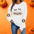 thumbnail image 2 of Frostluinai Womens Sweatshirt Halloween Spooky Season Fall Pullover Crew Neck Long Sleeve Soft Casual Sweat Shirt Holiday Clothes, 2 of 8