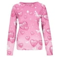 thumbnail image 5 of Brilliant Valentines Clothes Women Sweater Spring 2025 Tops for Women Plus Size Shirts for Women Crew Neck Long Sleeves Casual Sweatshirts Sweater Pullover Tunic Tops Multicolor XL, 5 of 5