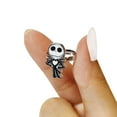 thumbnail image 3 of Jack and Sally Gothic Jewelry: 4-Piece Adjustable Rings for Girls (Rings For Kids) Gothic Ring Sets with Jack Skellington with all Fav The Nightmare Before Christmas Characters Cute Rings Ages 4+, 3 of 5