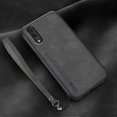 thumbnail image 1 of (Dark Grey)For Huawei P20 Lamba Skin Feel Leather Back Phone Case, 1 of 5