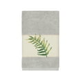 thumbnail image 5 of Authentic Hotel and Spa  Turkish Cotton Palm Fronds Embroidered Light Grey 4-piece Towel Set, 5 of 5