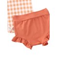 thumbnail image 4 of ITFABS Infants Round Neck Jumpsuit + Soft Touch Short Trousers Bow Hairband Set, 4 of 9