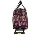 thumbnail image 3 of Lucas Designer Carry On Luggage Collection - Lightweight Pattern 22 Inch Duffel Bag- Weekender Overnight Business Travel Suitcase with 2- Rolling Spinner Wheels (Poly Purple), 3 of 4