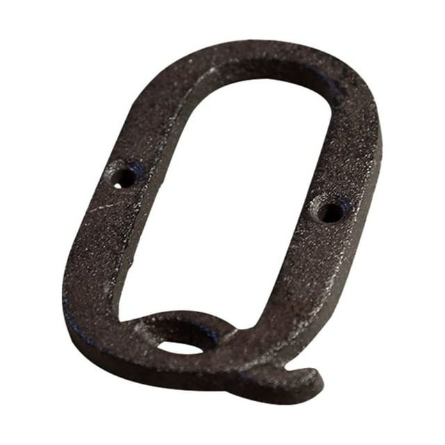 Transemion Durable And Rustproof Metal House Number Plaque For Stylish Door Decoration B17--Q 1Set