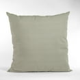 thumbnail image 5 of Plutus Light Grey Solid Shiny Velvet Luxury Throw Pillow - Double sided 16" x 16", 5 of 5