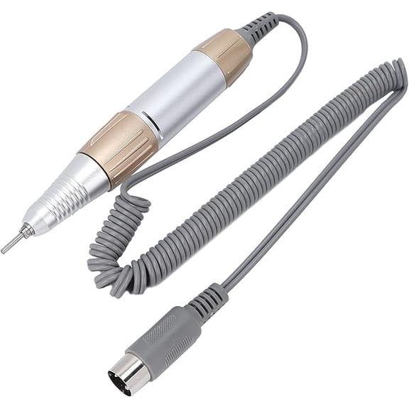 YJJSKEJI Electric Nail Drill Handle, Professional 35000RPM Nail Drill Pen Handle, Electric Nail Drill Machine Handpiece, Manicure Pedicure Machine Accessory Tool, Low Noise Low Heat