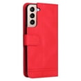 thumbnail image 6 of SaniMore Case for Samsung Galaxy S23 Plus 6.6" 2023, Wrist/Crossbody Strap,Retro PU Leather Anti-scratch Card Slots Cash Pocket Kickstand Shockproof Anti-drop Wallet Business Cover, Red, 6 of 11