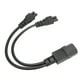 thumbnail image 2 of Cable de alimentación V, cable de alimentación del divisor Cable de alimentación de computadora Cables de alimentación IE construidos para durar, 2 of 8