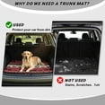 thumbnail image 4 of COEQINE Universal Car Trunk Mat All Weather Cargo Liner Floor Mat with Non-Slip Backing Scratch-proof Pet Cargo Mat Suitable for Most Car Models, Rustic Moose Bear Tribal Red, 4 of 7