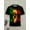 Black C, variant on S-3XL Graphic Tees for Men Premium Short Sleeve Colorful T-Shirts Boys Printed Design Summer Tops Black XL