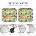 thumbnail image 6 of Naloa Multicolored Tropical Print 2-Piece Windshield Sunshade,Foldable Car Front Window Sun Shades,for Most Sedans SUV Truck-Large, 6 of 6