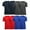 (Navy & Charcoal & Red & Royal) X2, variant on 8-Pack Men's Short Sleeve Crew Neck Cotton Blend Classic Tee (S-3XL)