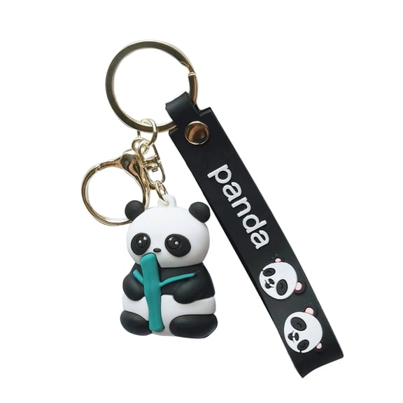MaPctSy Key Holder Cartoon Panda,Cartoon Keychain Kawaii Backpack Accessory Keyring Charm Birthday Gifts
