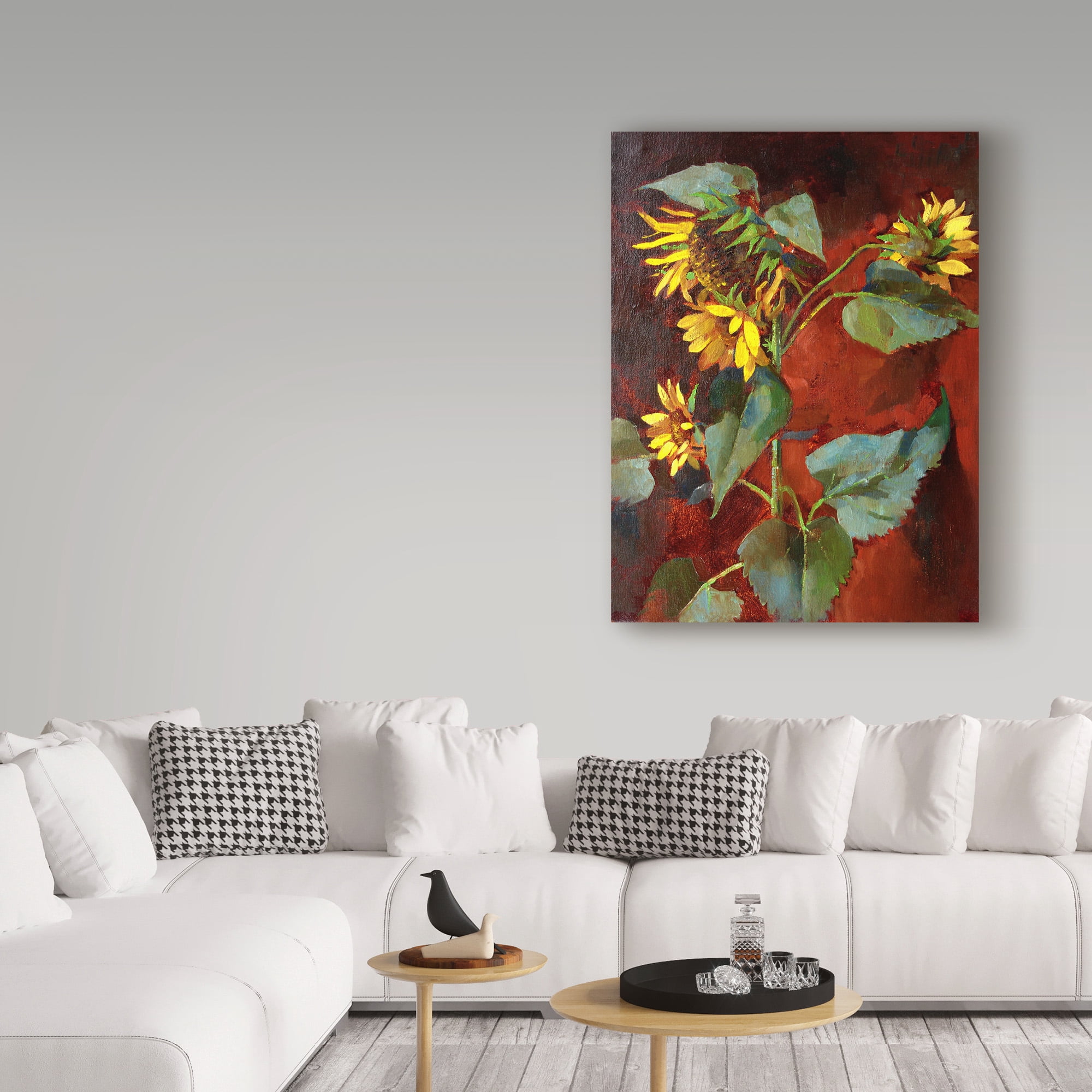 Trademark Fine Art 'Sunflower Red' Canvas Art by Hall Groat Ii