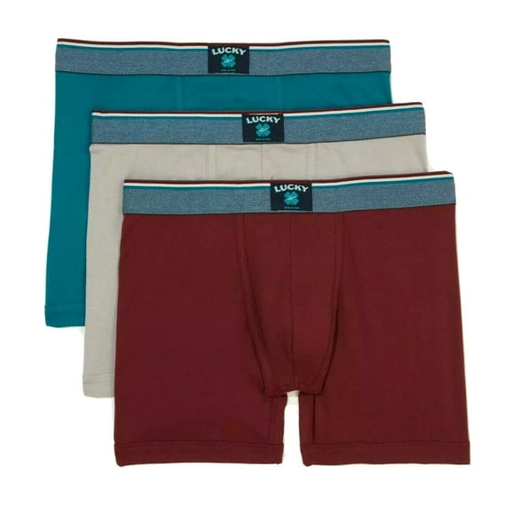 LUCKY BRAND BOXER X3 - 213 MODAL TURQUOISE SMALL - MEN BRIEF UNDERWEAR PACK P209