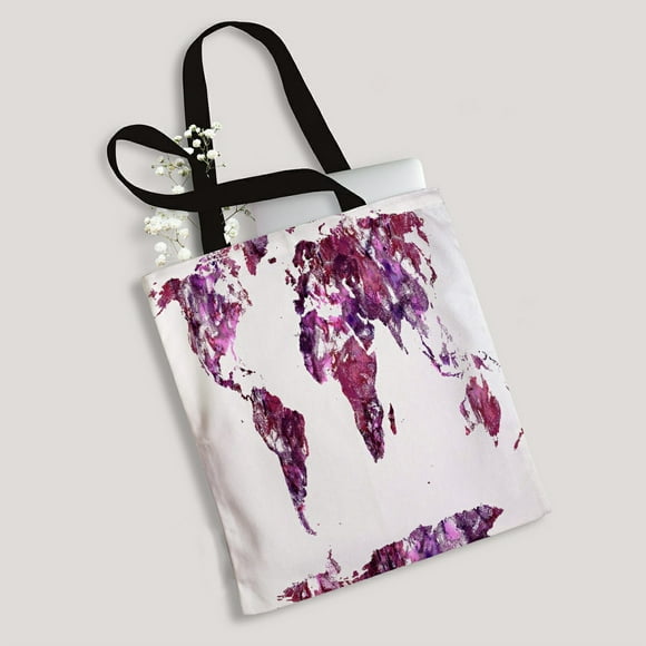 EREHome feathers beads american traditional symbol white Canvas Bag Reusable Tote Grocery Shopping Bags Tote Bag 14"(W) x 16"(H)