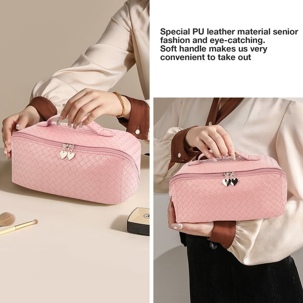 fashion handbag-style travel toiletry cosmetic bag with compartments BOYATU Makeup Bags Organizer Bag: Floral Make up | 3 Pcs Set Large Capacity Makeup Bag PAVILIA Toiletry Bag for Men The 7 Best Toiletry Bags