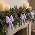 thumbnail image 2 of Christmas Bow Ornaments Soft Pastel Tree Decor for Wreaths, Garlands, Parties, 2 of 6