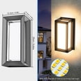 thumbnail image 3 of Aplique de pared LED para exterior de 15 W, moderno aplique de pared para interior, IP65 resistente al agua, luz blanca cálida de 3000 K, 1050 lm, 3 of 5