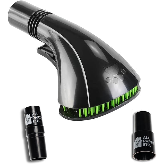 ALL PARTS ETC. Vacuum Pet Hair Attachment, 1.25” Brush for dog Deshedding & Pet Grooming Accessory for Shop Vac, Craftsman, Ridgid, Bissell, Nutone, Rainbow, Kirby, Beam, Eureka (Pet Nozzle)