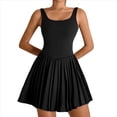thumbnail image 1 of Falda Plisada para Yoga, Correr, Fitness, Tenis, Color Negro, Talla S, 1 of 7