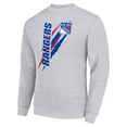 thumbnail image 2 of Men's Starter Heather Gray New York Rangers  Color Scratch Pullover Sweatshirt, 2 of 3
