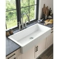 thumbnail image 6 of Jump Into Fun 37 Inch Farmhouse Kitchen Sink, Apron Front Kitchen Sink Single Bowl White Fireclay Porcelain Ceramic Farm Kitchen Sinks 37"L x 19"W x 8"H, 6 of 6