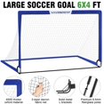 thumbnail image 3 of But de Soccer VAVOSPORT 2 de 6x4ft avec Ballon, Cônes pour Enfants, 3 of 6