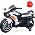 thumbnail image 6 of CIPACHO 12V Kids Motorcycle, Electric Motorcycle Ride On Toy with Training Wheels for Boys & Girls, Battery Powered Dirt Bike, White, 6 of 9
