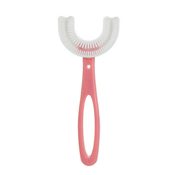 U Shaped Toothbrush Soft Silicone Brush Head 360° Oral Teeth Cleaning