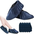 thumbnail image 1 of CHAO 6 Pares de Cubrezapatos Lavables Cubrezapatos Reutilizables Antideslizantes Cubrezapatos Antideslizantes con Zapatilla de Franela para protección del Piso de Alfombras del hogar, 1 of 5