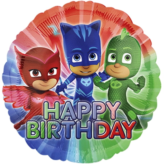 Loftus International A3-4673 18 in. PJ Masks Birthday Balloon
